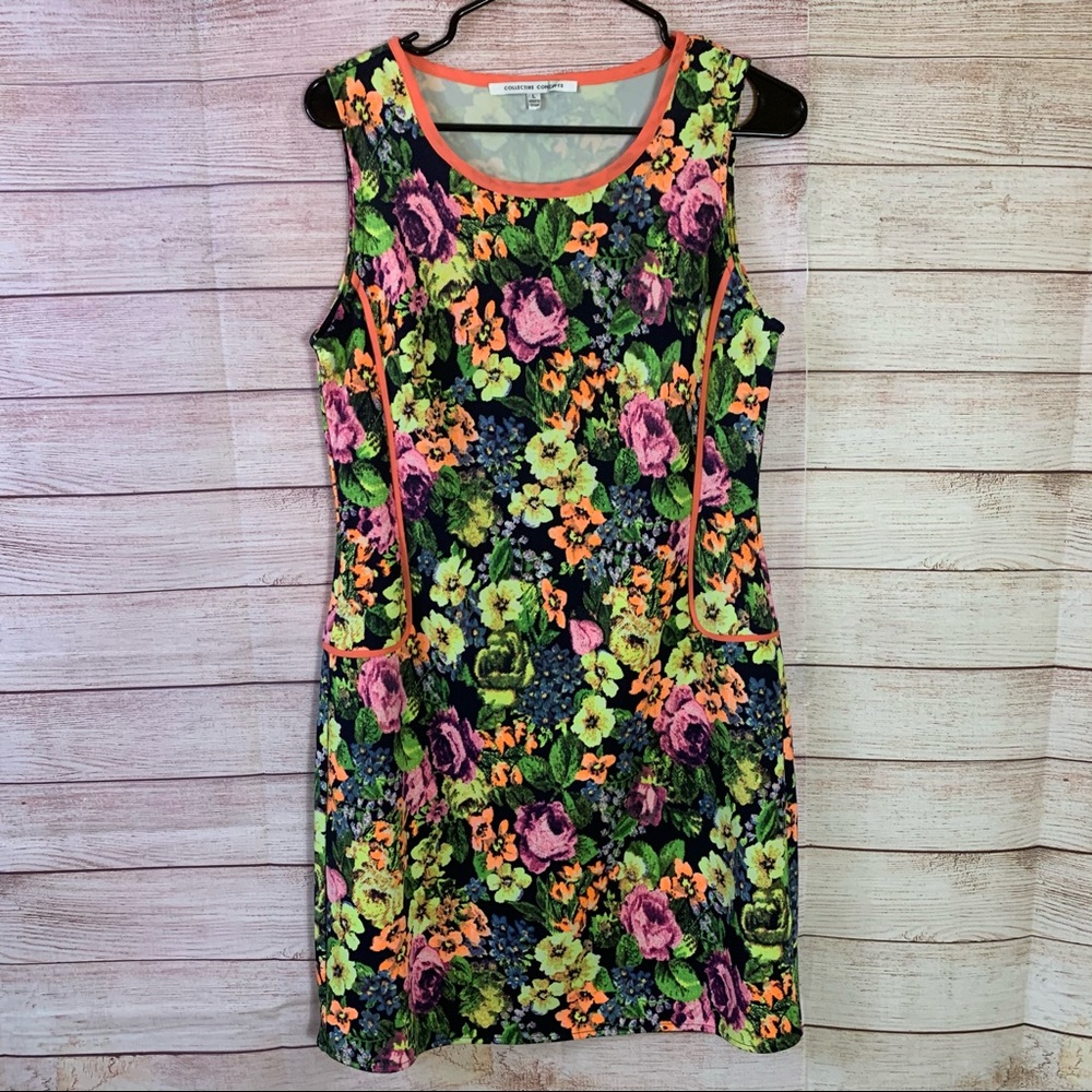 Collective‎ Concepts Sleeveless Floral Dress Large